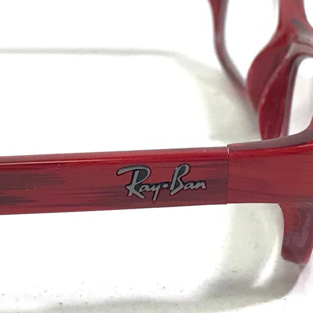 Ray-Ban RB5052 2090 Eyeglasses Frames Red Rectangular Full Rim 51-16-135